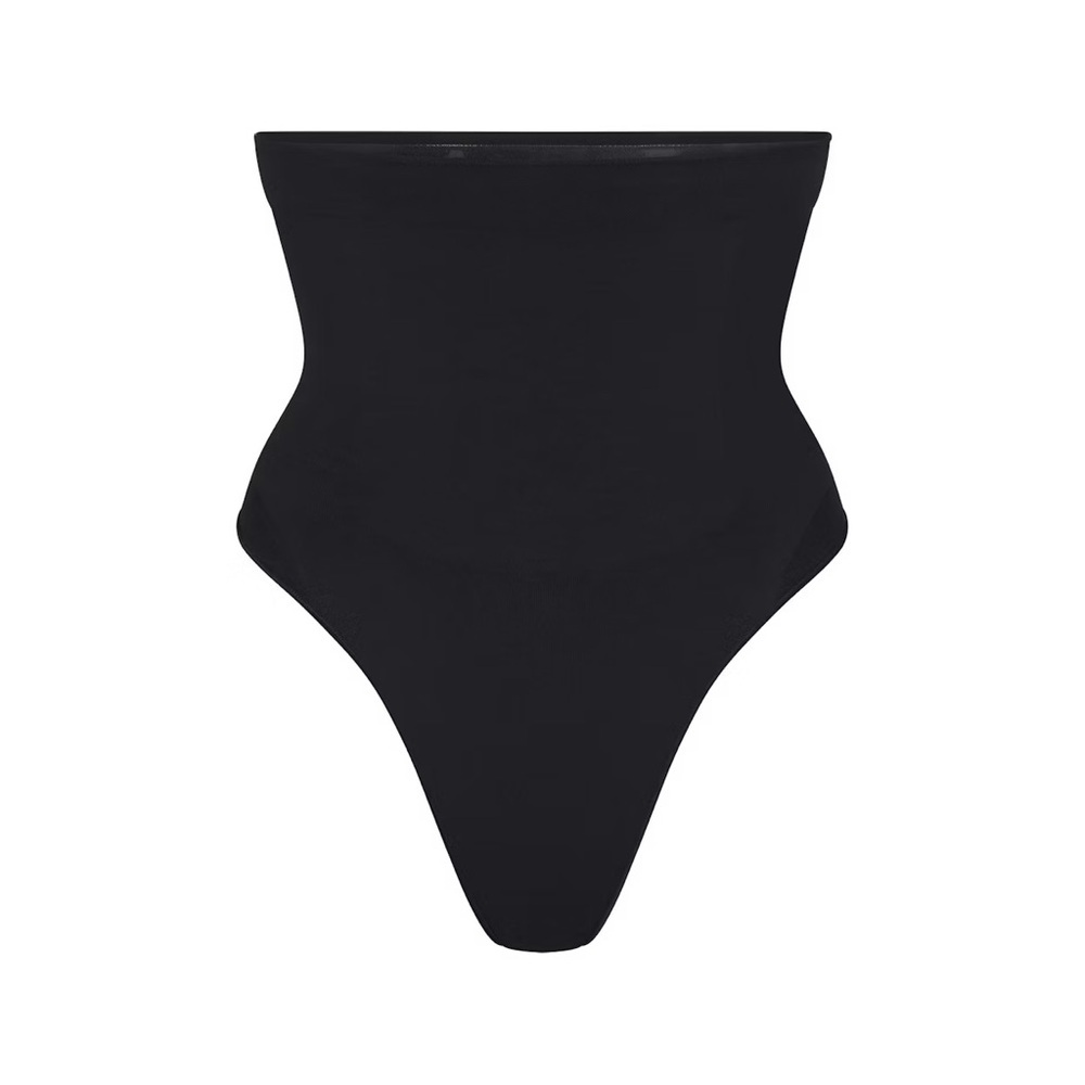 SKIMS High-Waist Thong ONYX